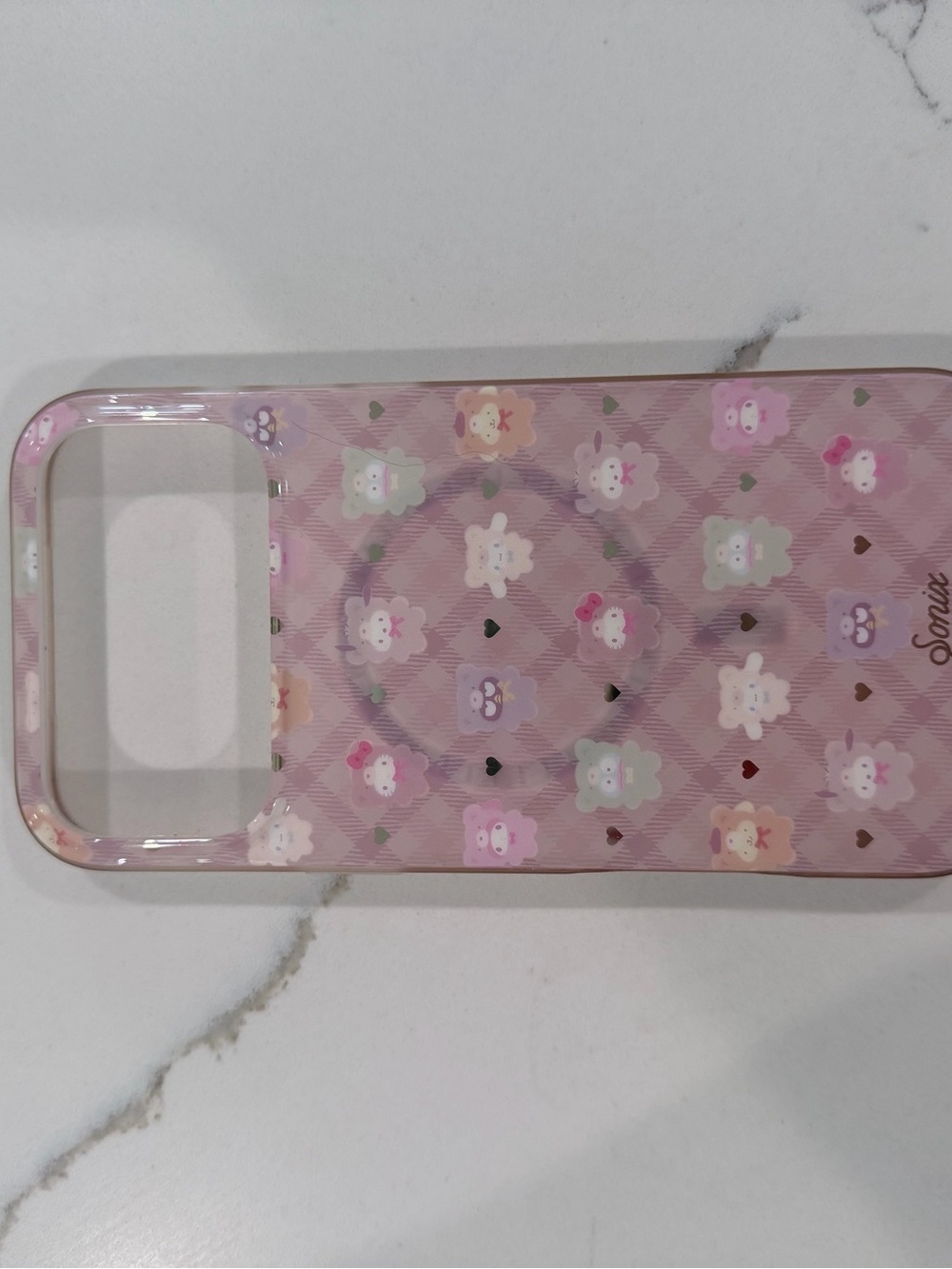 Sanrio Sonix iPhone 17 pro max Pink Floral MagSafe-Compatible Phone Case